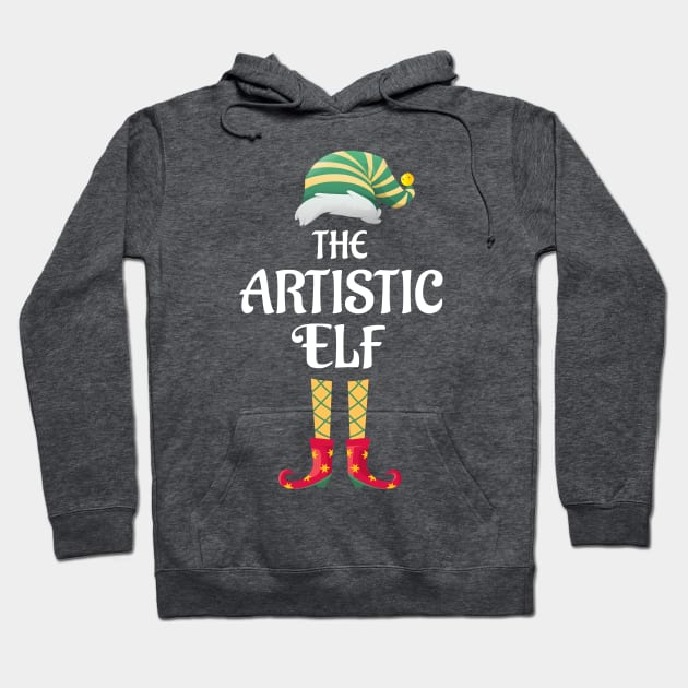 The Artistic Elf Christmas Matching Pajama Family Party Gift Hoodie by BooTeeQue